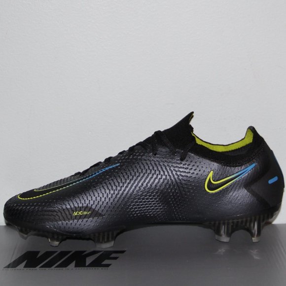 Nike Phantom GT Elite FG Black Cyber Soccer Cleats Mens 7.5 Womens 9 - Picture 3 of 8